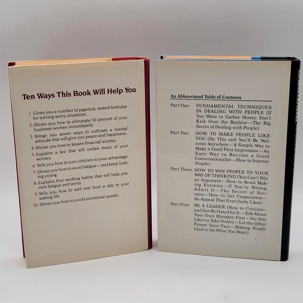 Dale Carnegie How‎ to Win Friends & Influence People Set Hardcover 1980s Good